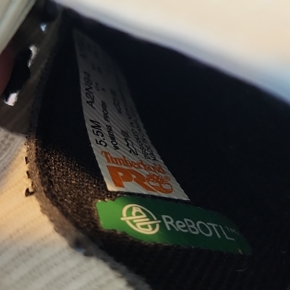 Timberland radius knit slip-on composite toe shoes- black/white-ladies 5.5 - Picture 10 of 10